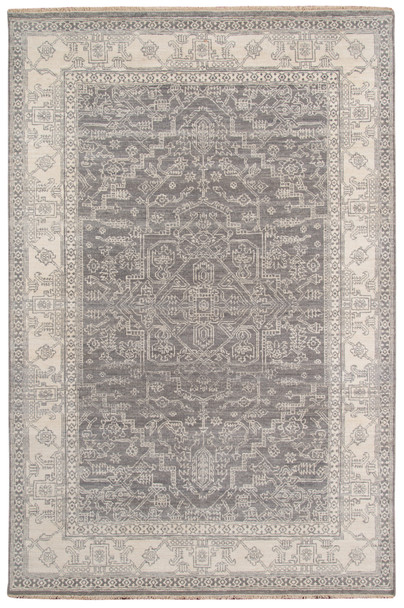 Amer Rugs Nuit Arabe NUI-4 Silver Sand Gray Hand-knotted Area Rugs