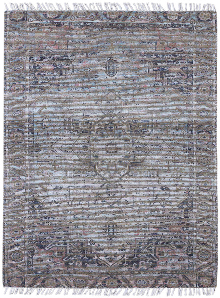 Amer Rugs Prairie PRE-5 Light Blue-Pink Multi Hand-woven Area Rugs
