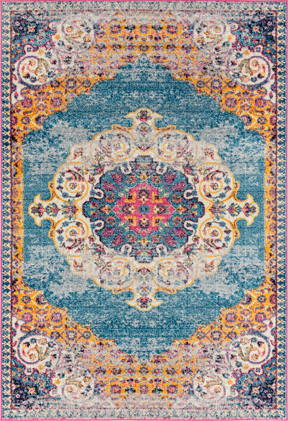 Amer Rugs Manhattan MAN-3 Blue Blue Machine-made Area Rugs