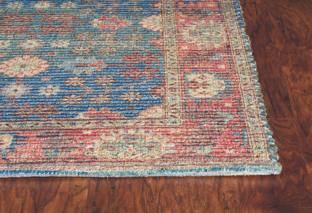 KAS Rugs Morris 2227 Blue/red Traditions Hand-woven Area Rugs