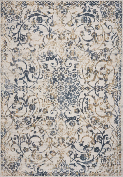 KAS Rugs Empire 7063 Ivory/slate Elegance Machine-woven Area Rugs