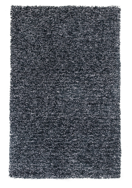 KAS Rugs Bliss 1583 Black Heather Shag Hand-woven Area Rugs