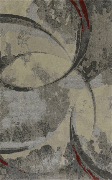 Dalyn Upton UP3 Pewter Machine Woven Area Rugs