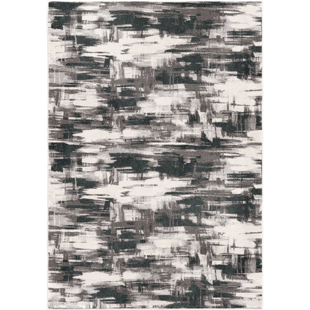 Palmetto Living Riverstone Impasto Gray Machine Woven Area Rugs