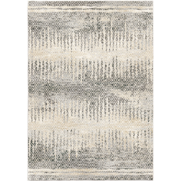 Palmetto Living Riverstone Pinnacle Cloud Grey Machine Woven Area Rugs