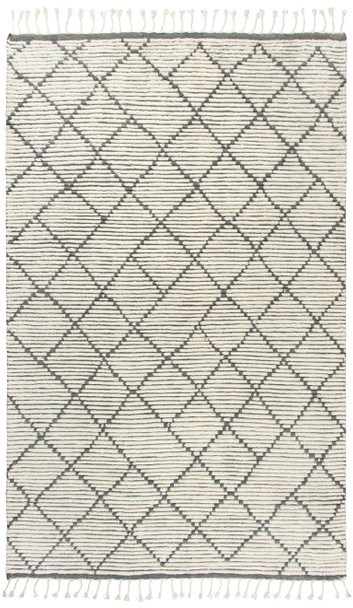 Rizzy Home Berkley BK988A Diamonds/lines Hand-knotted Area Rugs