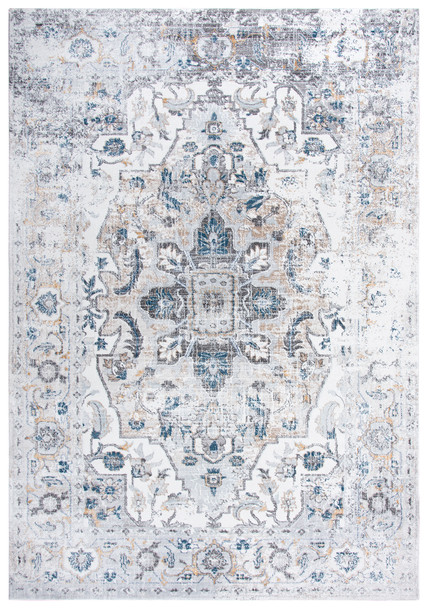 Rizzy Home Bristol BRS104 Medallion Power Loomed Area Rugs