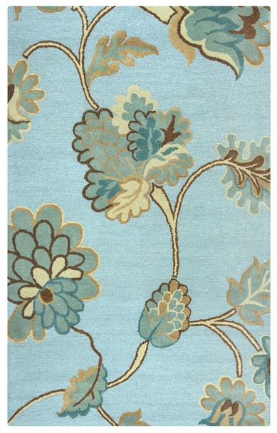 Rizzy Home Dimensions DI1615 Floral Hand Tufted Area Rugs