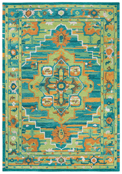 Rizzy Home Arden Loft-Kavali KA104B Center Medallion Hand Tufted Area Rugs