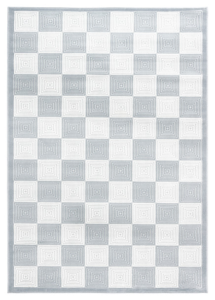Rizzy Home Millington MG4875 Checker Power Loomed Area Rugs