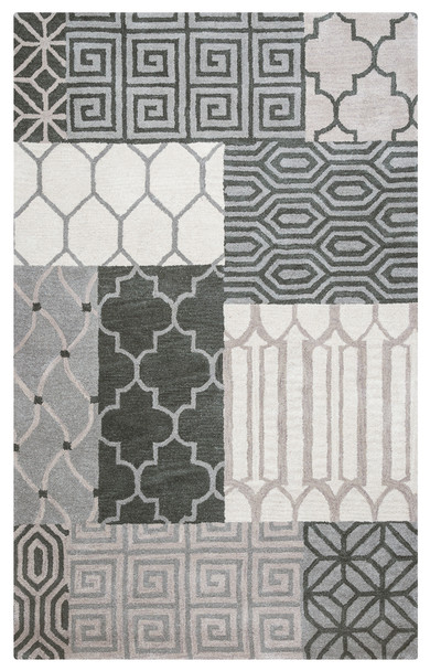 Rizzy Home Palmer PA9323 Patchwork Hand Tufted Area Rugs