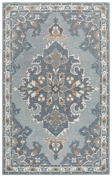 Rizzy Home Resonant RS933A Central Medallion Hand Tufted Area Rugs