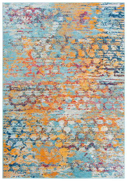 Rizzy Home Rothport RTP108 Abstract Power Loomed Area Rugs