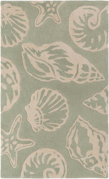 Surya Cosmopolitan COS-9258 Coastal Hand Tufted - 5' X 8' Rectangle Area Rug