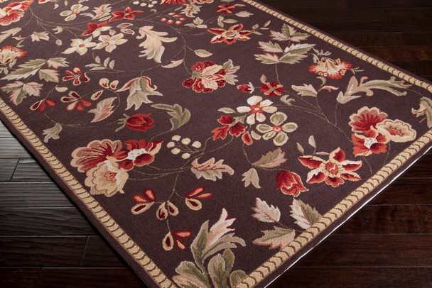 Surya Flor FLO-9001 Traditional Hand Hooked - 2' X 2'9" Rectangle Area Rug