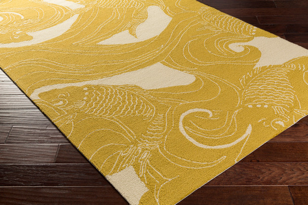 Surya Rain RAI-1254 Coastal Hand Hooked - 2'6" X 8' Runner Area Rug