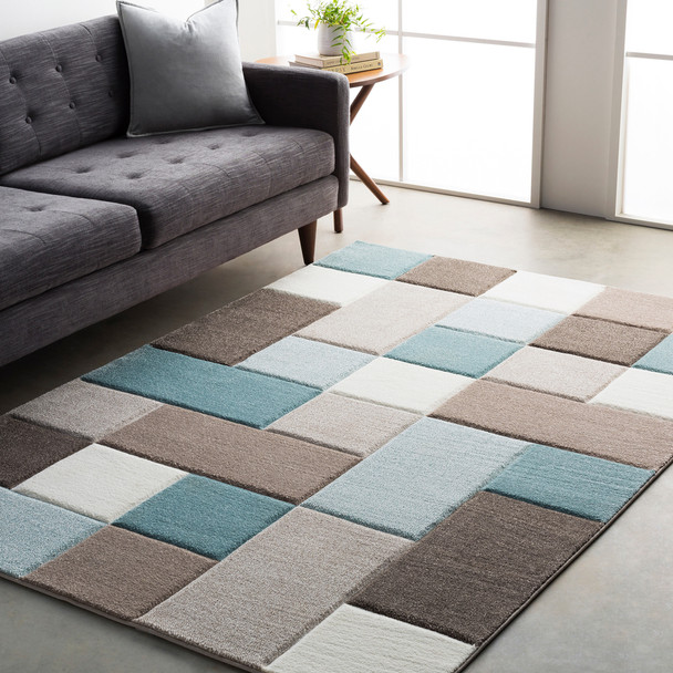 Surya Santa Monica SAC-2300 Modern Machine Woven Area Rugs