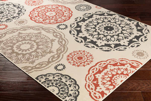 Surya Alfresco ALF-9667 Cottage Machine Woven Area Rugs