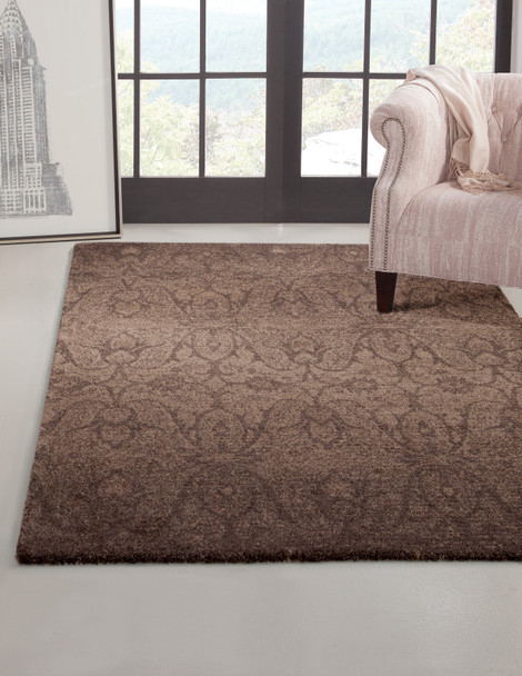Abacasa Chelsea 3509 Machine-woven Transitional Abacasa Chelsea Chocolate/med. Brown Area Rug - 5 X 8 Rectangle Area Rug