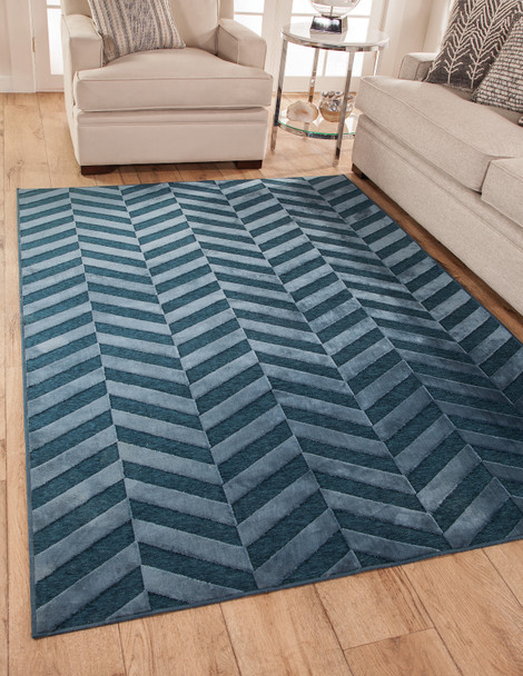 Abacasa Napa 6093 Machine-woven Cobalt Area Rugs