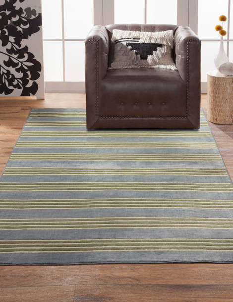 Abacasa Sonoma 7108 Machine-woven Contemporary Abacasa Sonoma Tomkin Light Blue/green/ivory Area Rug - 5 X 8 Rectangle Area Rug
