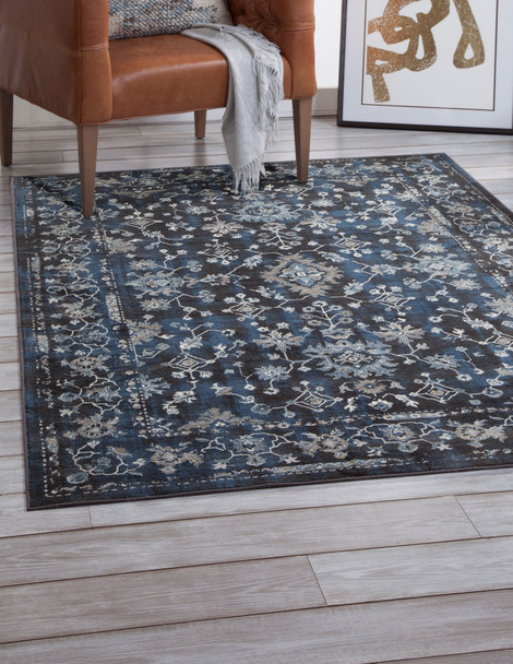 Abacasa Sonoma 7324 Machine-woven Blue, Ivory, Natural Area Rugs
