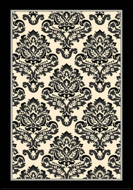 Abacasa Terra 9372 Machine Woven Black, Grey, Ivory Area Rugs