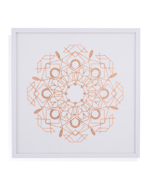 Bassett Mirror Rose Foil Mandala Iv