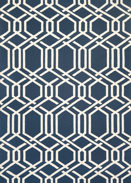 Couristan Covington Ariatta Navy Indoor/outdoor Area Rugs