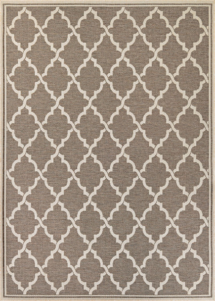 Couristan Monaco Ocean Port Taupe/sand Indoor/outdoor Area Rugs