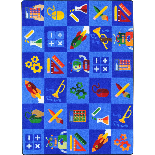 Kid Essentials Steam Into Learning Multi Area Rugs