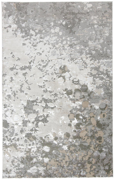 Feizy 3336FSLV Micah Machine Made Silver / Ivory Area Rugs