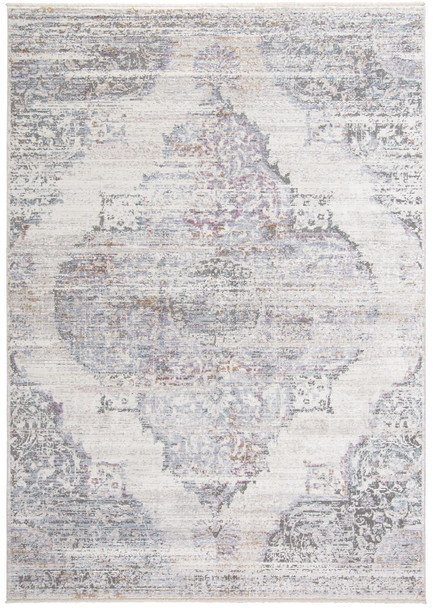 Feizy 3581FCRM Cecily Machine Made Ivory / Gray Area Rugs