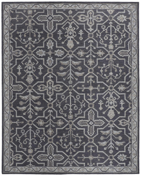 Feizy 8839FBLU Fallon Hand Tufted Gray Area Rugs