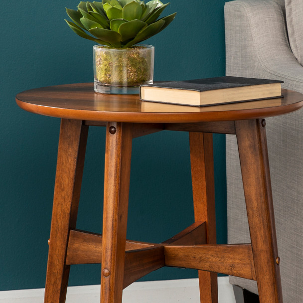 Rhoda Round Midcentury Modern End Table