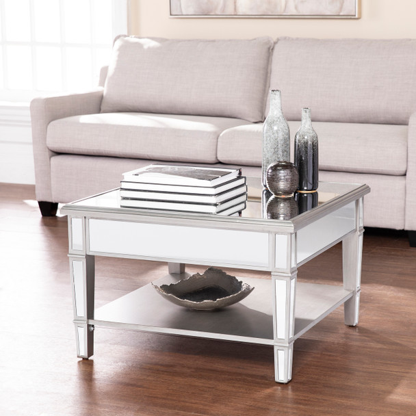 Wedlyn Square Mirrored Cocktail Table