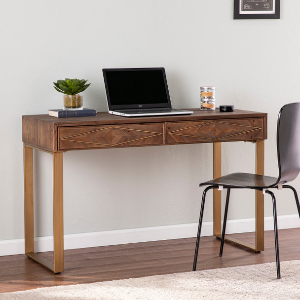 Astorland Reclaimed Wood Desk W/ Storage