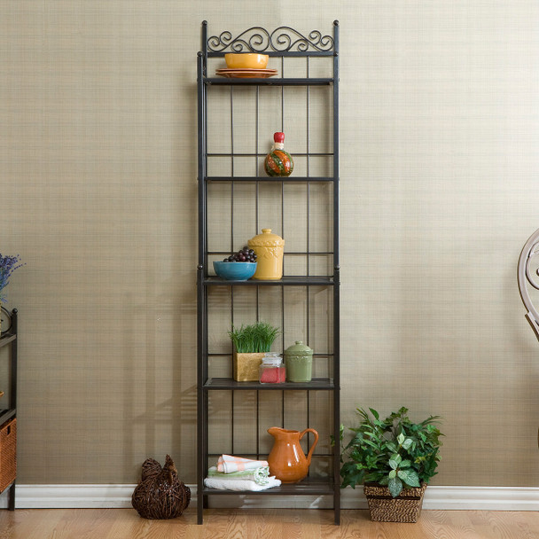 Celtic Bakers Rack - Gunmetal Gray