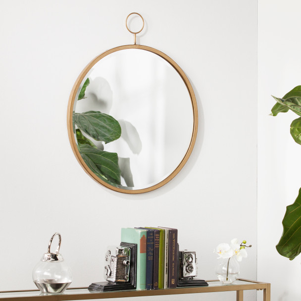 Lorena Decorative Wall Mirror – Antique Bronze