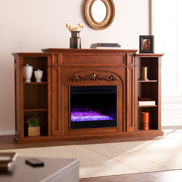 Chantilly Color Changing Fireplace W/ Bookcases - Fc8532