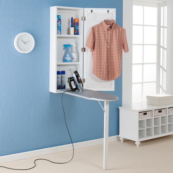 Southern Enterprises Rowden Wall Mounted Ironing Board - Thumbnail 5