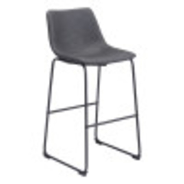 Smart Bar Chair (set Of 2) Charcoal