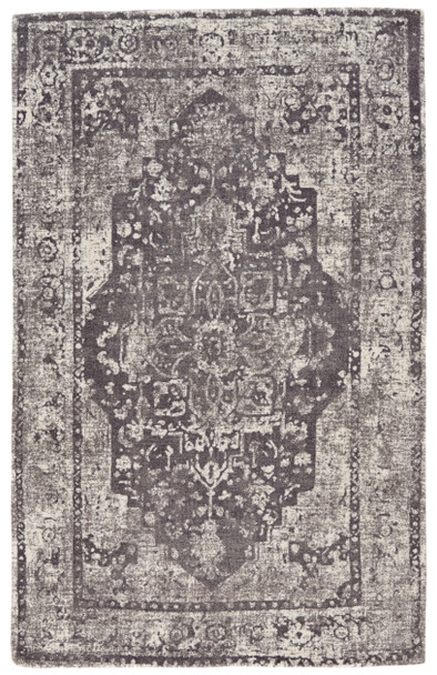 Feizy R8005GRY Boudreau Hand Tufted Gray / Ivory Area Rugs