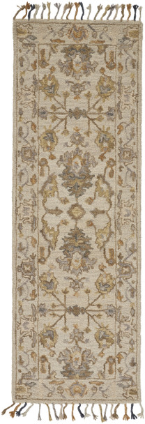 Feizy R8029BGE Remington Hand Tufted Ivory / Gold Area Rugs