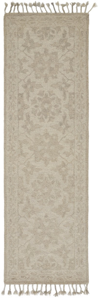 Feizy R8034BGE Remington Hand Tufted Beige / Gray Area Rugs