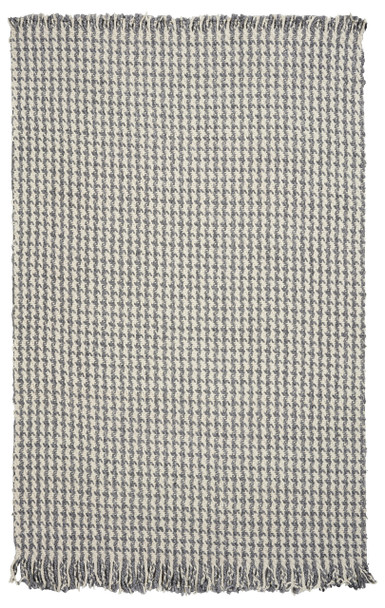 KAS Rugs Maui 1342 Ivory/grey Houndstooth Hand-woven Area Rugs