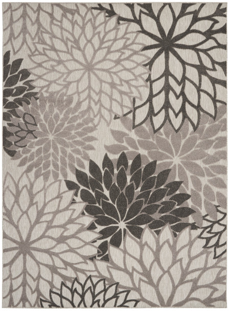 Nourison Aloha Alh05 Silver Grey Area Rugs