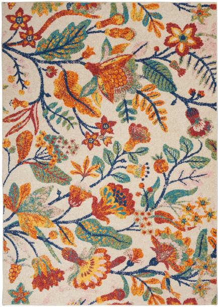Nourison Allur Alr09 Ivory Multicolor Area Rugs