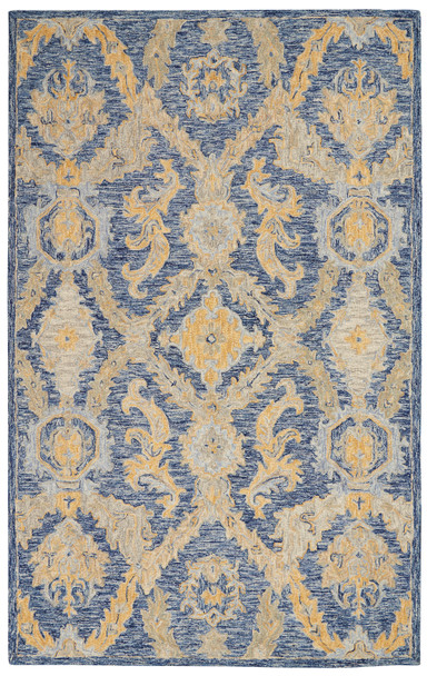 Nourison Azura Azm03 Navy Blue Area Rugs
