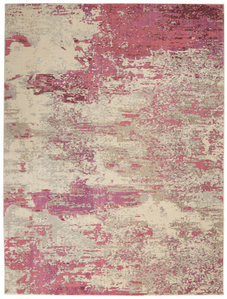 Nourison Celestial Ces02 Ivory/pink Area Rugs